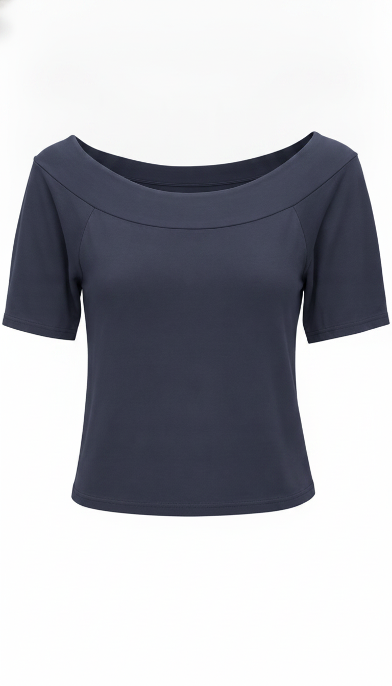 Shirt "Carmen Chic" dunkelblau, Gr. 34-38