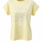 T-Shirt mit Baum-Motiv & Glitzersteinen gelb, Gr. 36-42