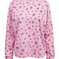 Pullover mit Blumenprint rosa, Gr. 36-42