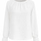 Leichte Bluse mit Glitzersteinen weiß, Gr. 34-44