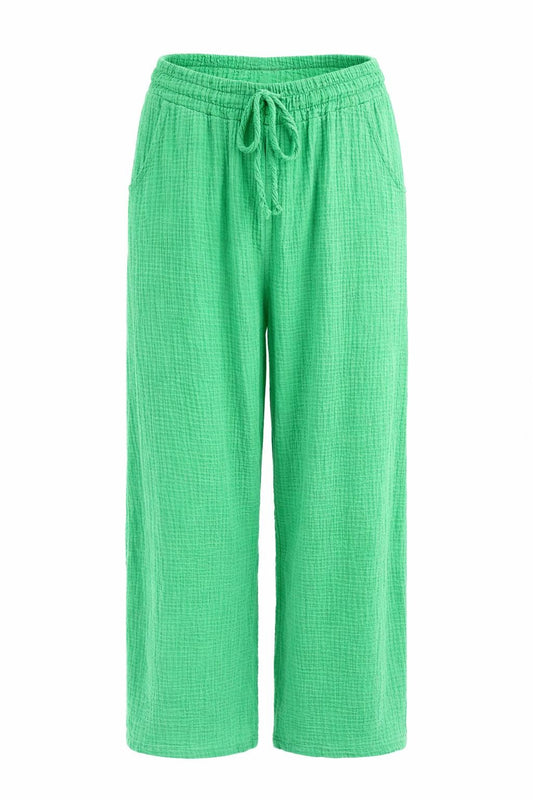 Musselin Hose Gr. 34-40 grün