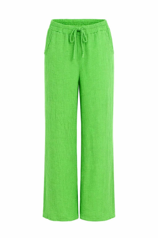 Musselin Hose Gr. 34-40 kräftiges grün