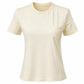 T-Shirt mit Brusttasche beige, Gr. 34-40