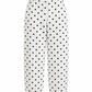Trendige Barrel Hose Polka Dots weiß/schwarz, Gr. 38-44