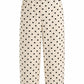 Trendige Barrel Hose Polka Dots beige/braun, Gr. 38-44