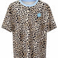 Oversized T-Shirt mit Leo Smiley Stickerei hellblau, Gr. 36-42