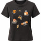 T-Shirt Café Vibes schwarz, Gr. 34-38
