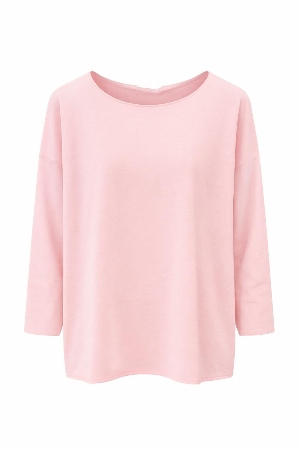 Basic Shirt-langarm rosa, Gr. 38-44