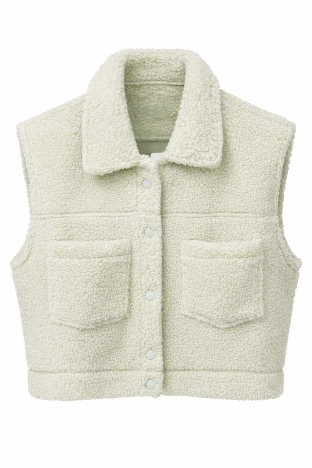 Teddy Weste pistaziengrün, Gr. 34-42