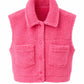 Teddy Weste pink, Gr. 34-42