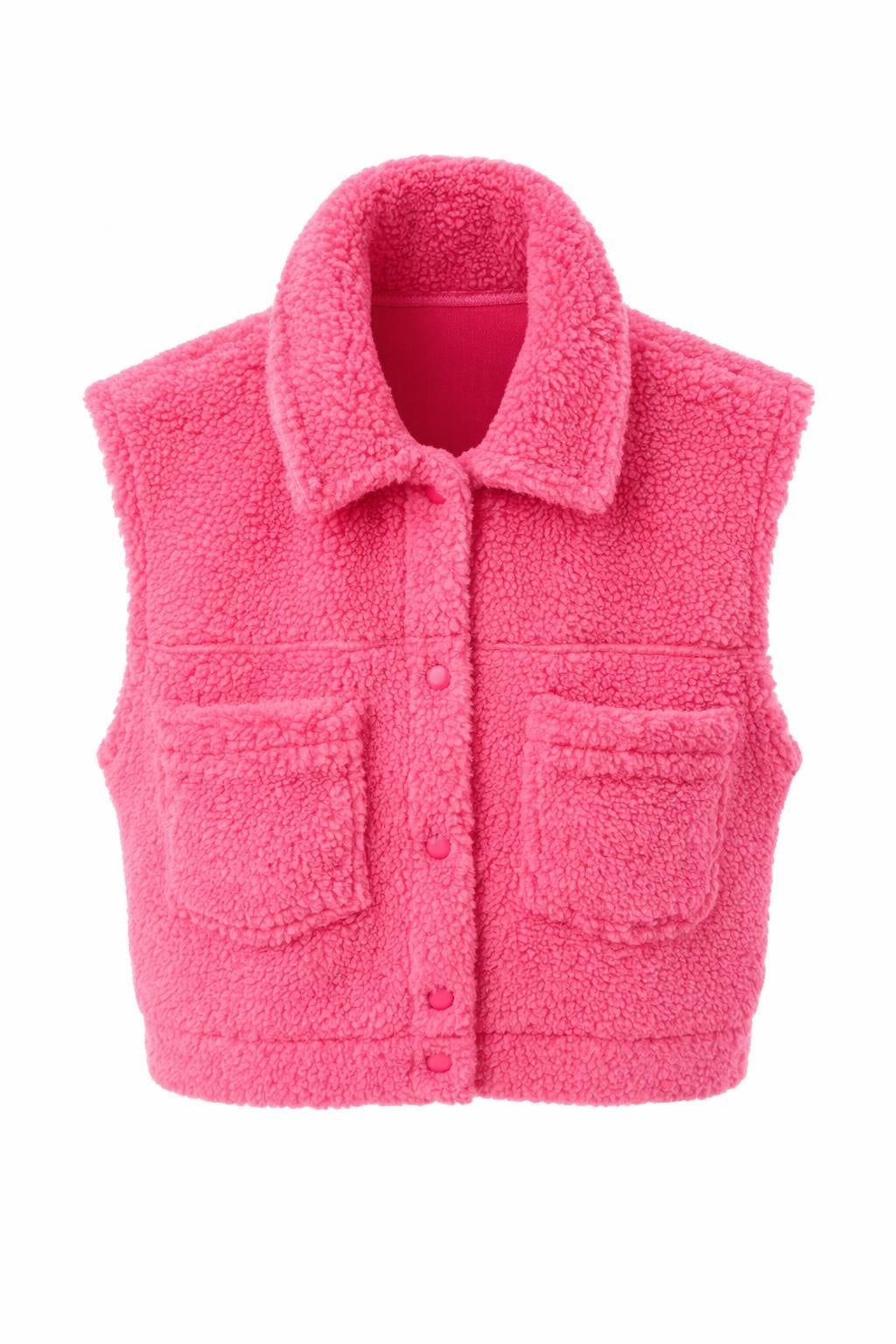 Teddy Weste pink, Gr. 34-42