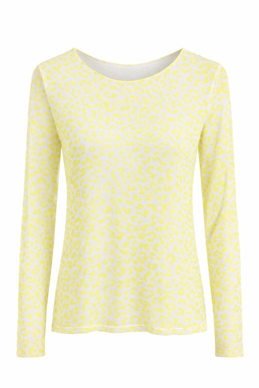 Mesh-Shirt Leo gelb, Gr. 36-42