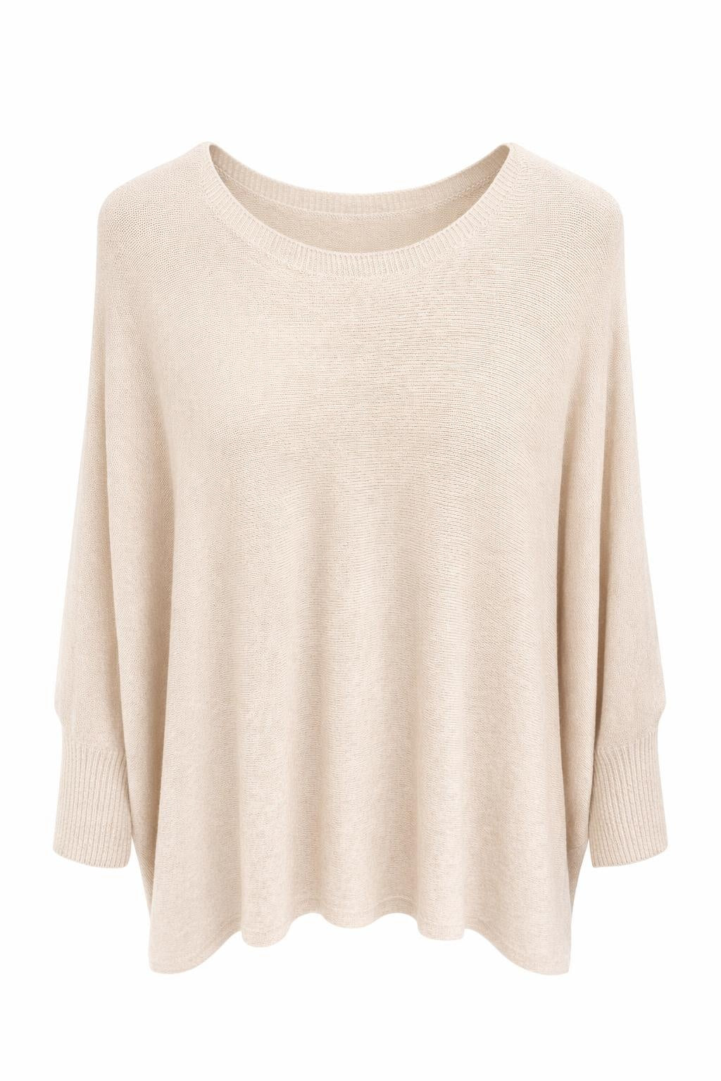 Feinstrickpullover beige, Gr. 40-46