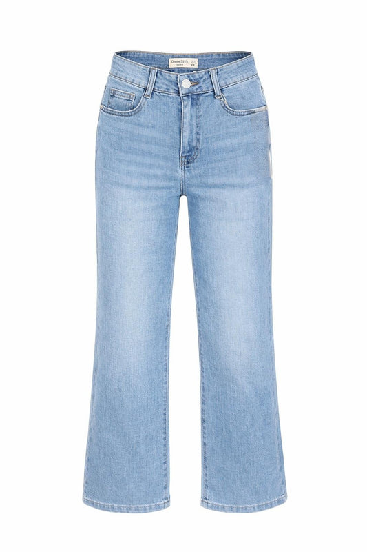 Wide Leg Jeans blau, Gr. 34-42