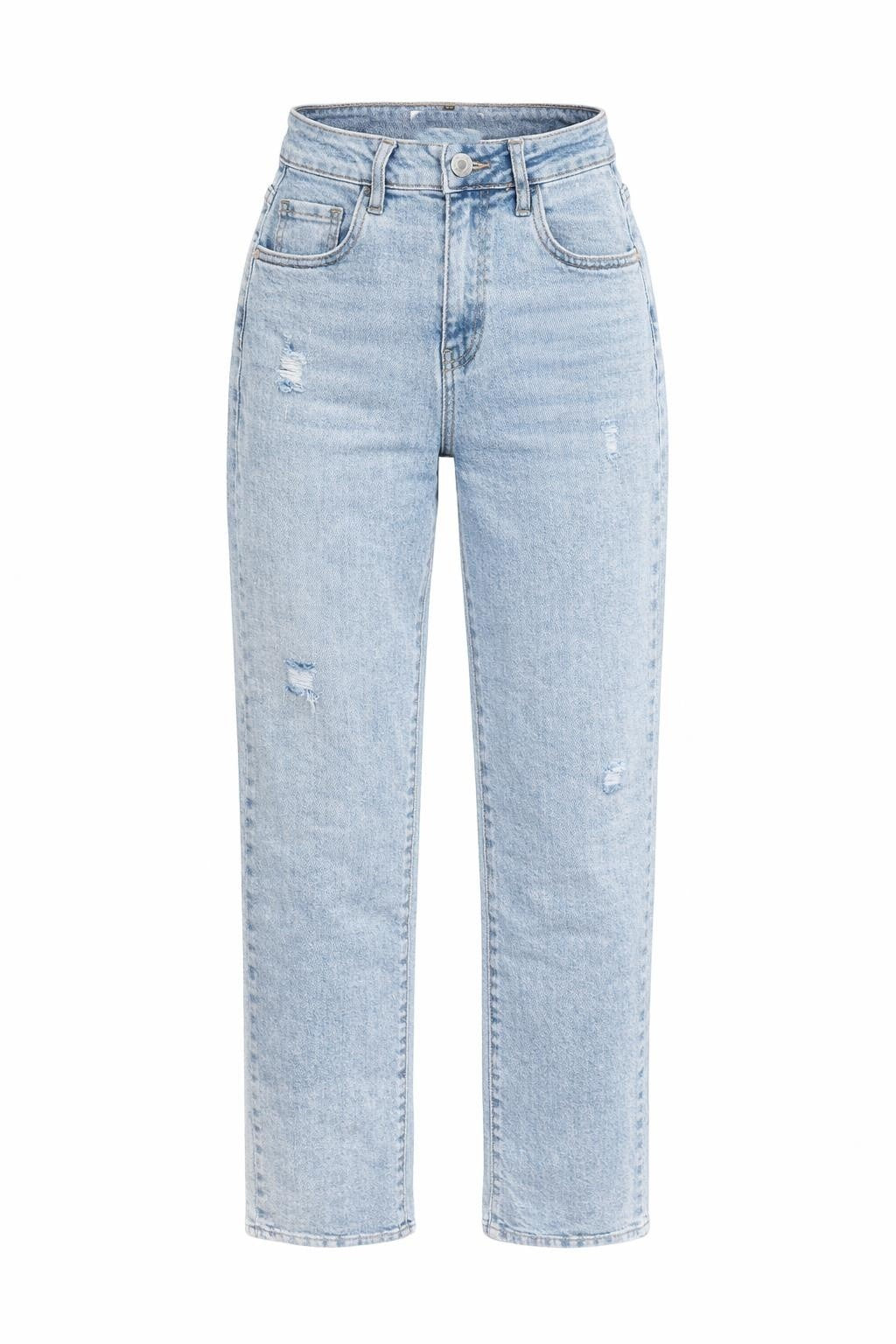 Straight Fit Jeans Used Look, Gr. 34-42