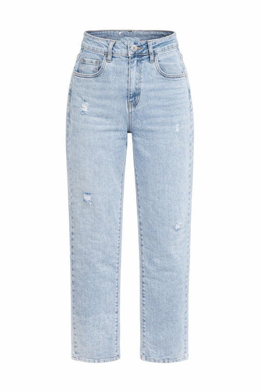 Straight Fit Jeans Used Look, Gr. 34-42