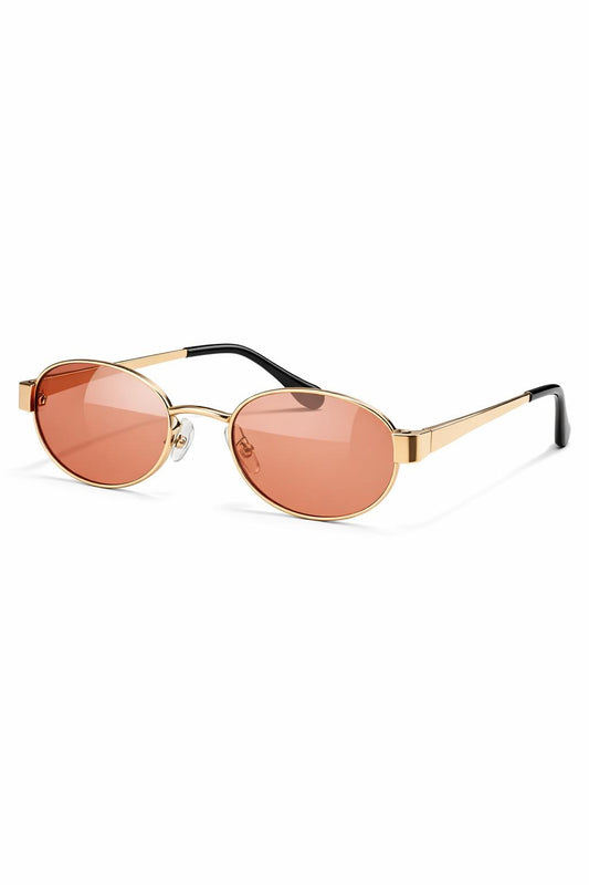 Sonnenbrille Oval – Minimal Chic gold/rosa
