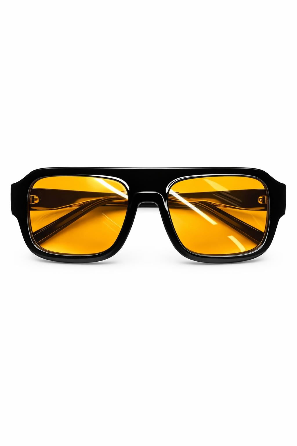 Sonnenbrille Statement – Bold Look schwarz/orange