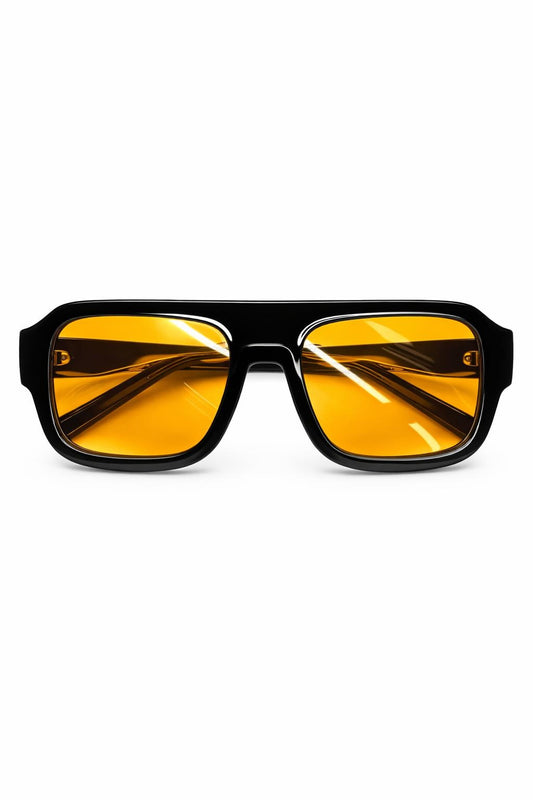 Sonnenbrille Statement – Bold Look schwarz/orange