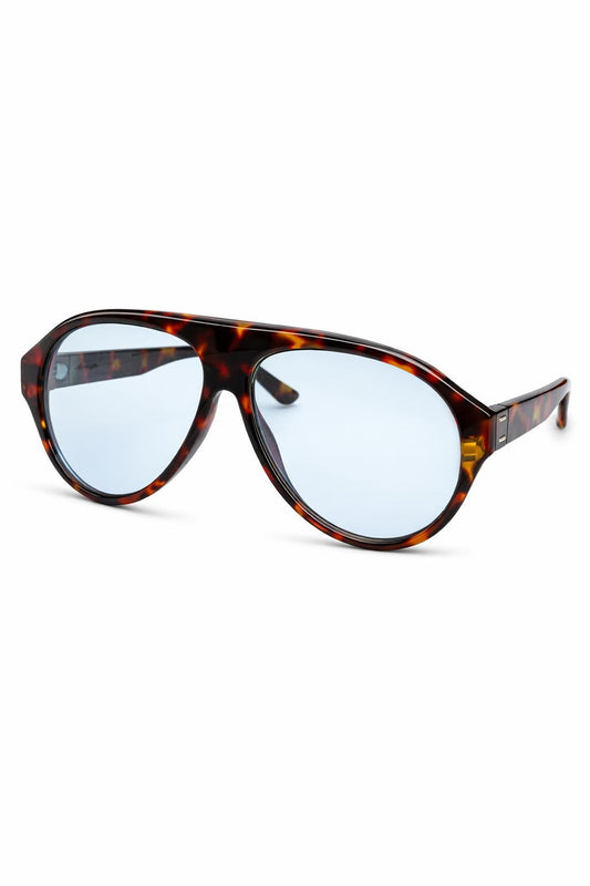 Sonnenbrille Pilot – Retro Chic braun/blau