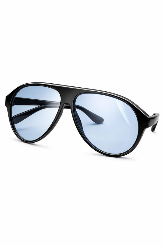 Sonnenbrille Pilot – Retro Chic schwarz/blau