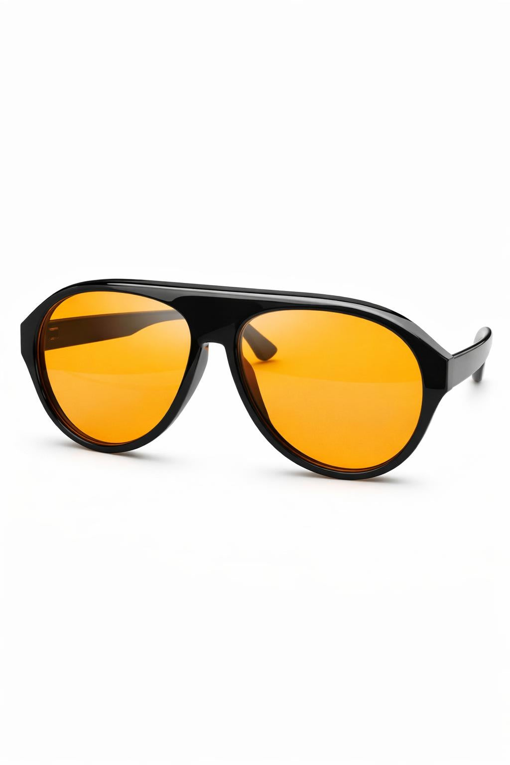 Sonnenbrille Pilot – Retro Chic schwarz/orange