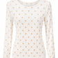 Mesh-Shirt mit Punkten beige/taupe, Gr. 34-40