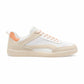 Sneaker in Mesh-Optik beige/orange, Gr. 36-41