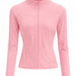 Zip-Up Shirt rosa, Gr. 36-40
