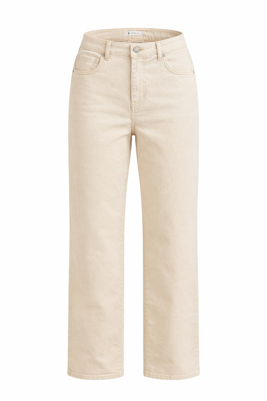 Jewelly Wide-Leg Jeans beige, Gr. 34-42