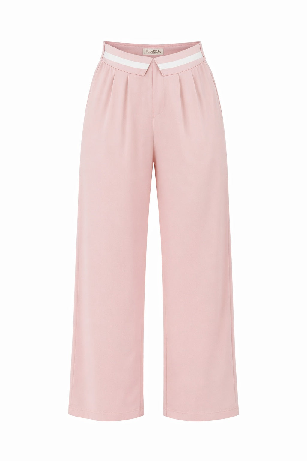 Stoffhose mit Bund-Detail rosé, Gr. 36-42