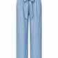 Stoffhose mit Bindegürtel taubenblau, Gr. 36-42