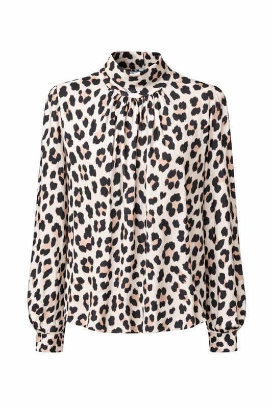 Bluse im Leo-Style, Gr. 36-42