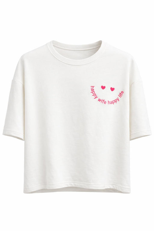 Shirt mit Statement-Print, Gr. 36-42