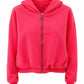 Hoodie-Jacke neonpink, Gr. 36-42