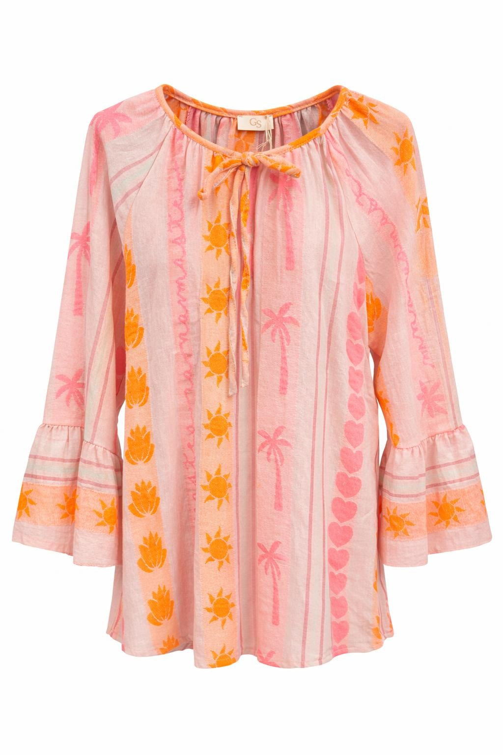 Tunika "Summer Boho" neon, Gr. 34-40