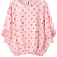 Bluse mit Punkten rosa, Gr. 38-44