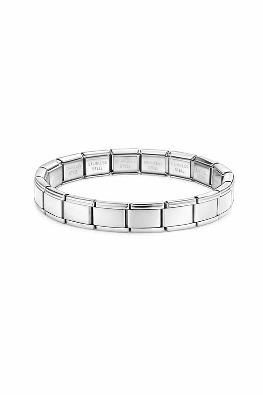 Charms Edelstahl Armband silber