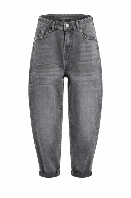 Balloon Fit Jeans anthrazit, Gr. 34-42