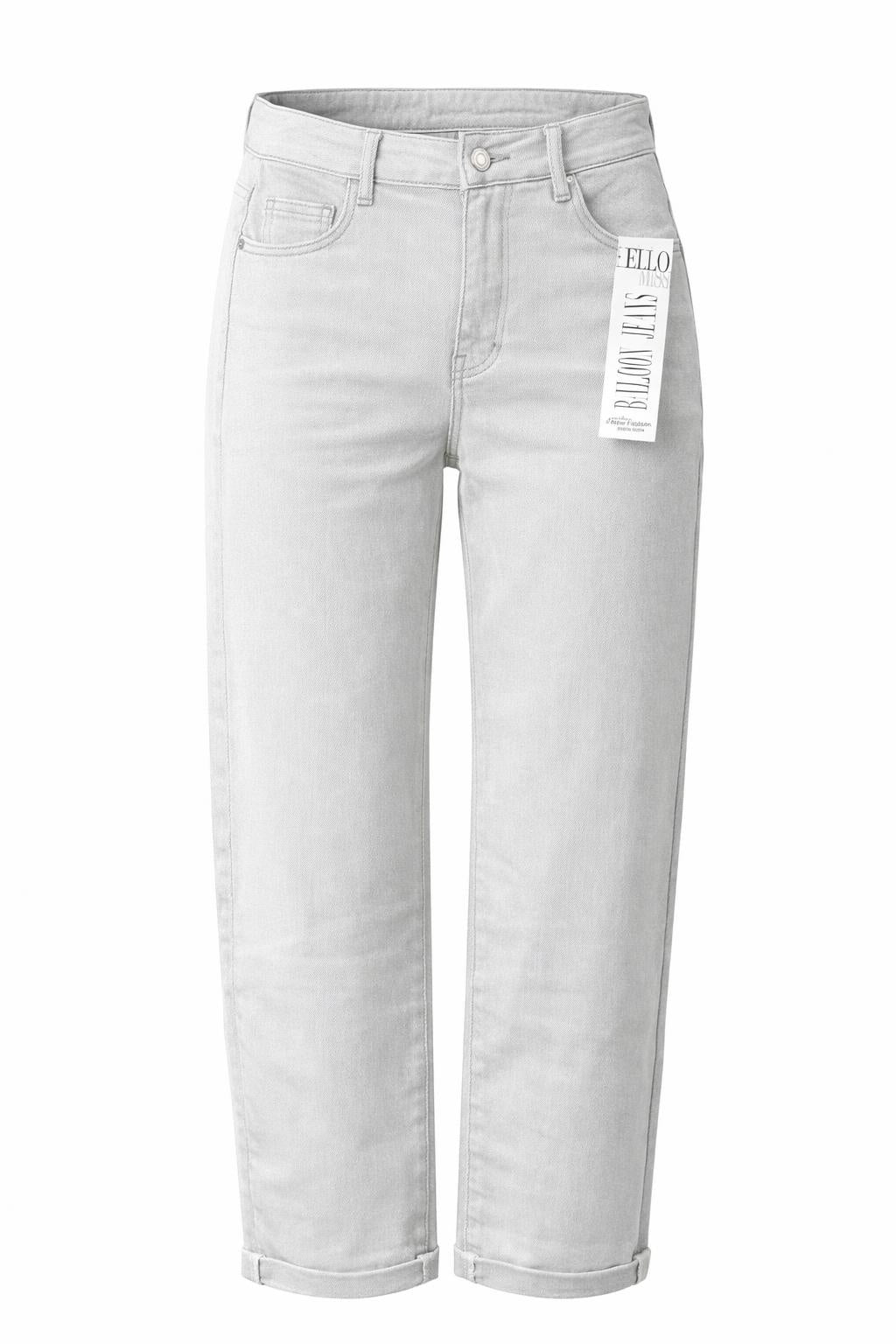 Balloon Fit Jeans hellgrau, Gr. 34-42