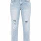Mom Fit Jeans mit Glitzerdetails, Gr. 34-42