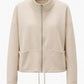 Sweatjacke mit Tunnelzug beige, Gr. 36-42