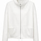 Sweatjacke mit Tunnelzug off-white, Gr. 36-42