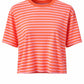 Streifenshirt neonorange, Gr. 36-42