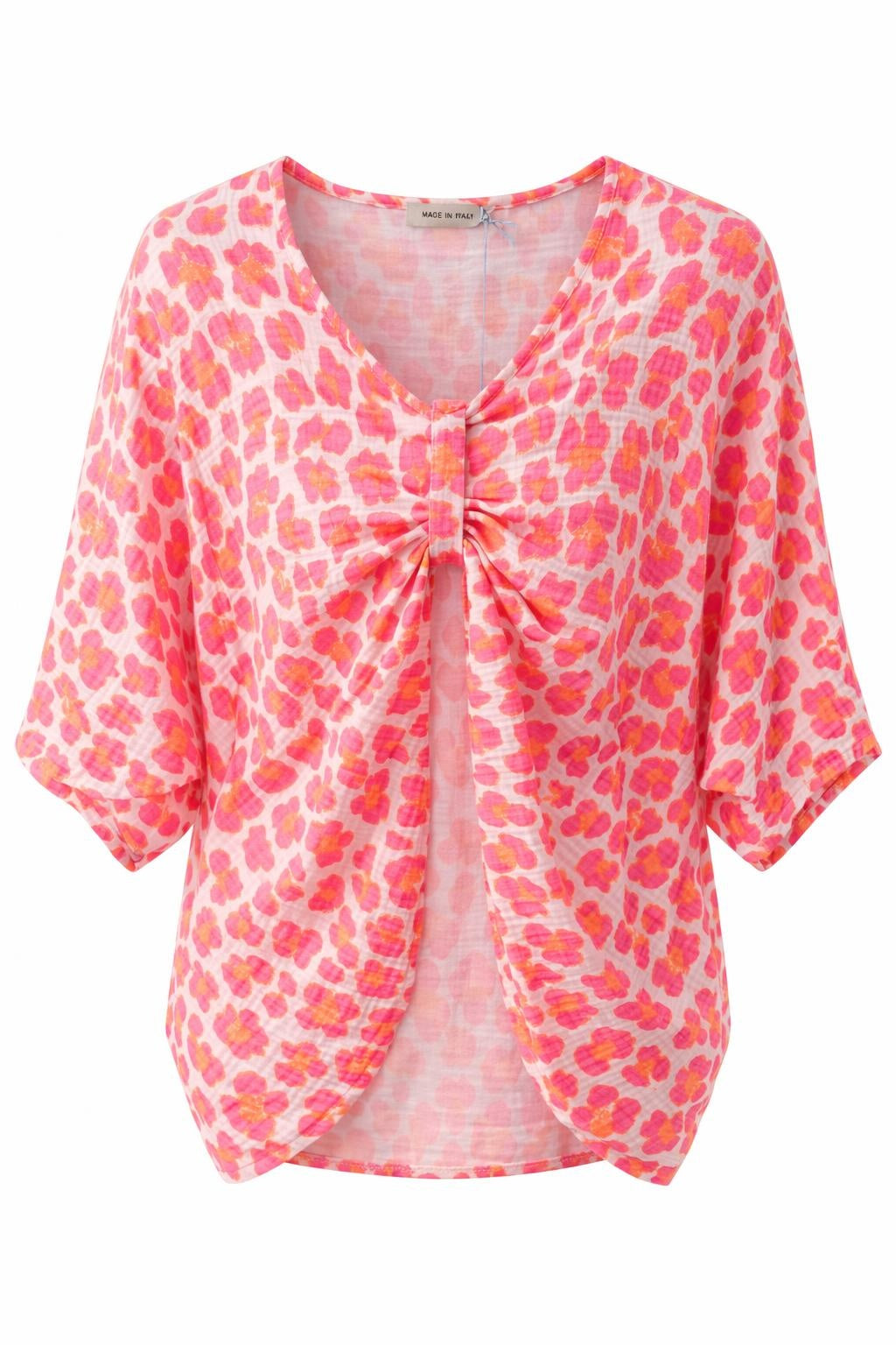 Musselinbluse Leo neon, Gr. 38-44