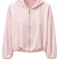 Hoodie-Jacke rosa, Gr. 36-42