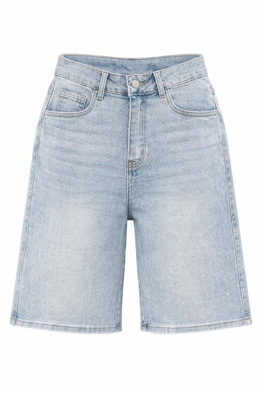 Bermuda Jeans mit Strassdetails, Gr. 34-40