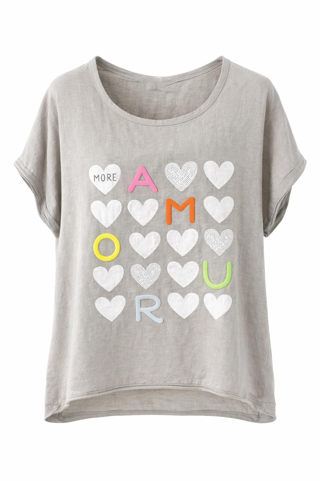 Shirt Love Loop grau, Gr. 36-42