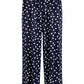 Sommerhose Polka dots dunkelblau, Gr. 36-40