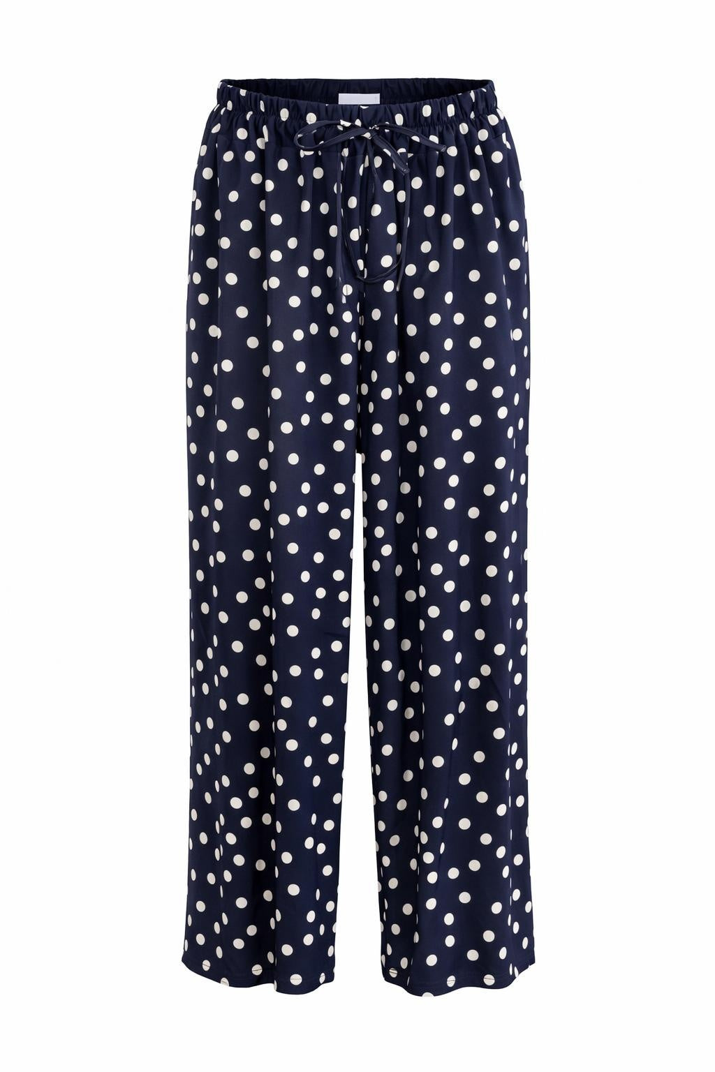 Sommerhose Polka dots dunkelblau, Gr. 36-40